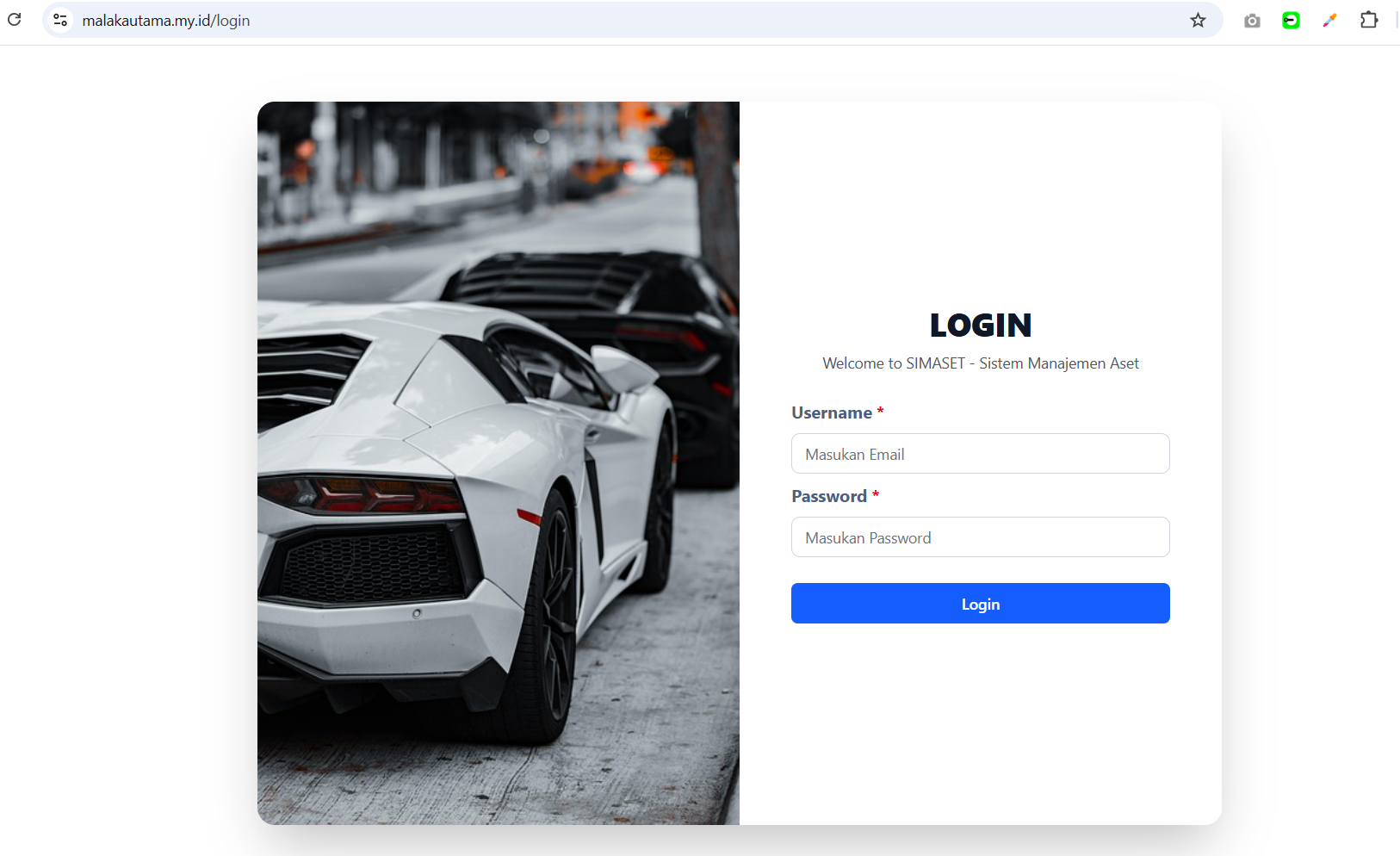 Simaset PT Malaka Utama
