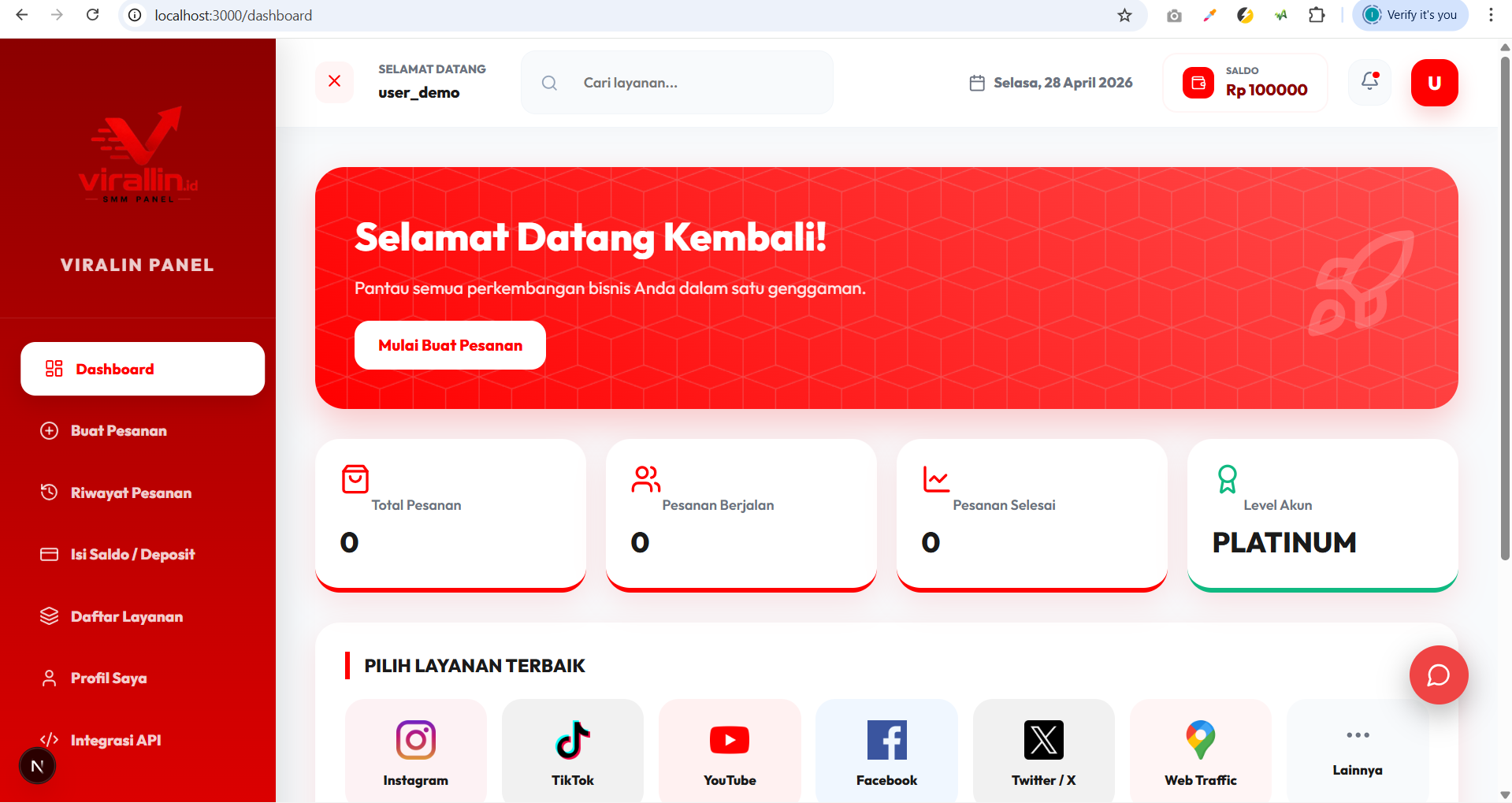 Virallin.id – Platform SMM & PPOB